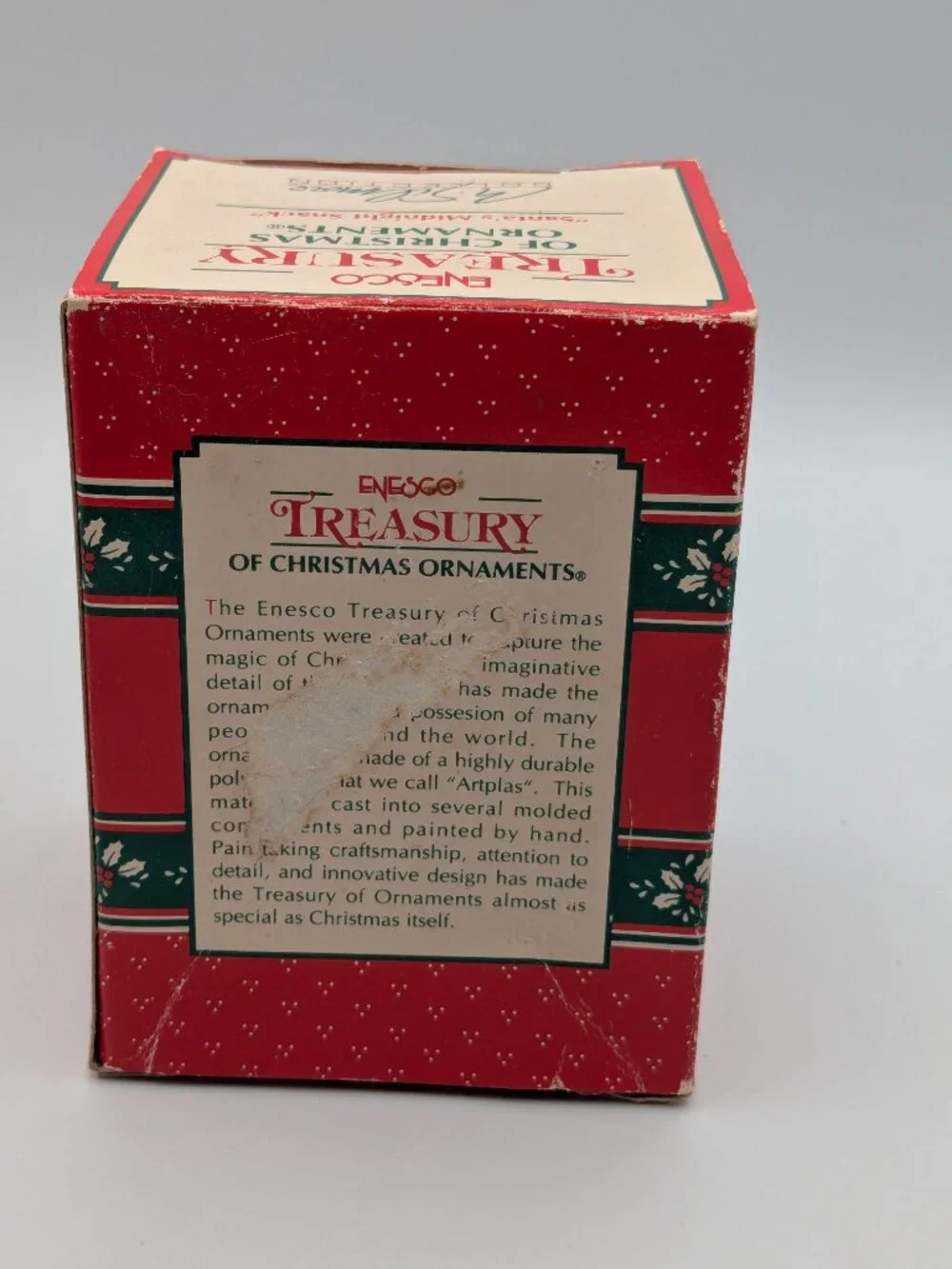 Enesco Treasury of Christmas "Santa's Midnight Snack" 1992 Vintage Ornament - Picture 4 of 11